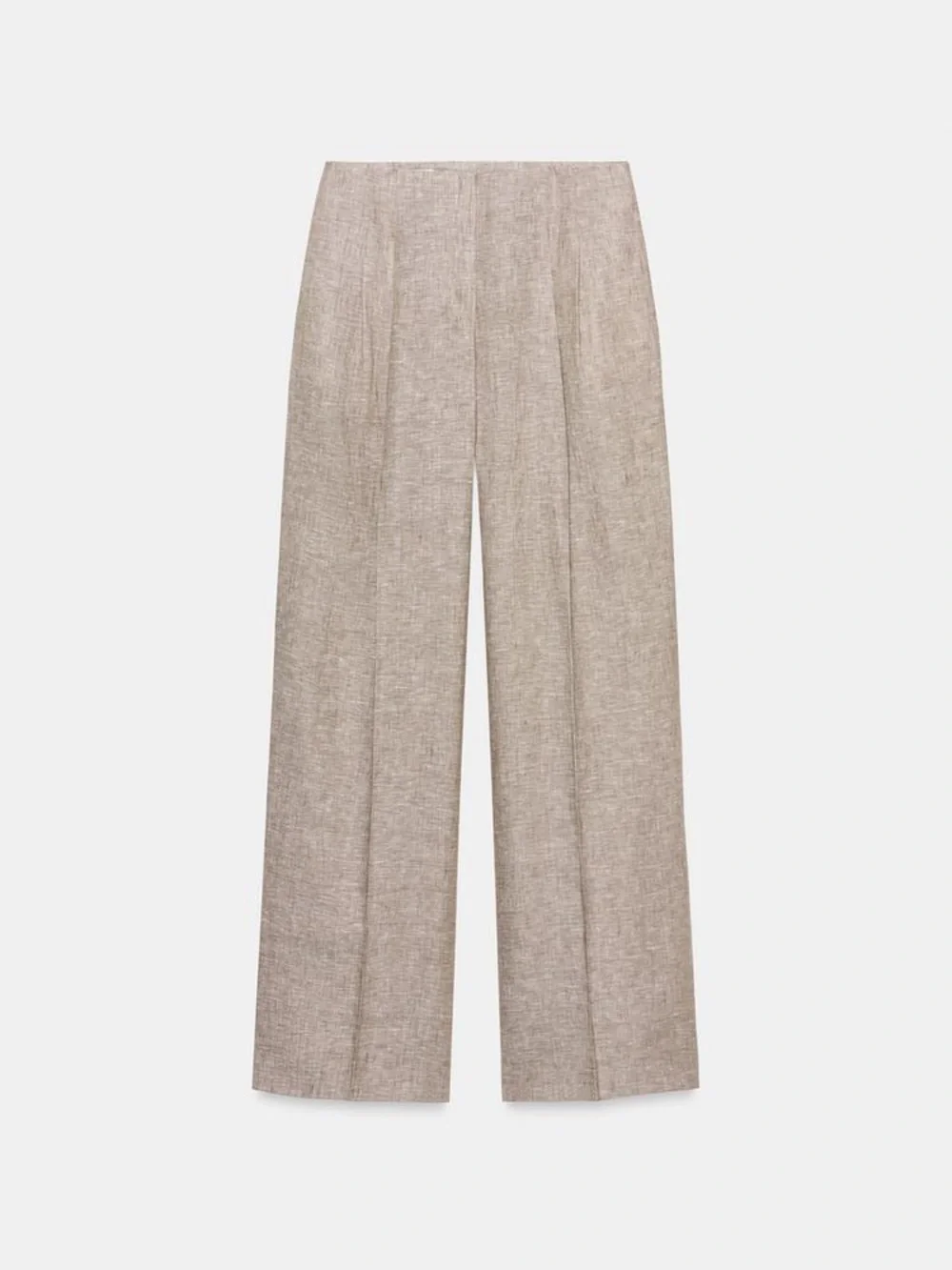 NWT. Zara Sand/Marl Straight Leg Pants/Trousers. Size M.